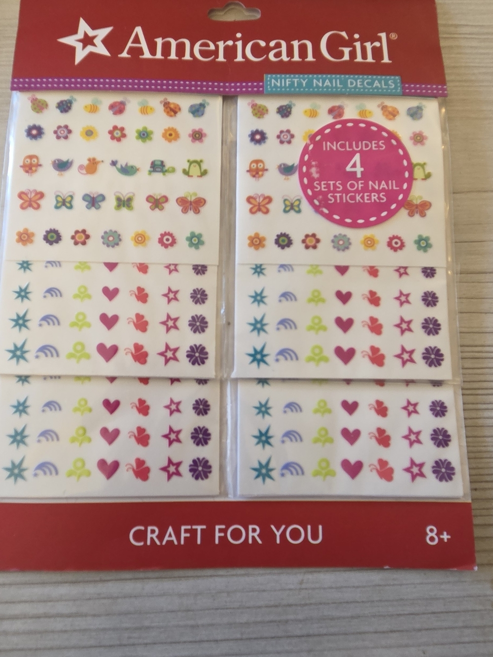 American Girl Nifty Nail Decal Stickers